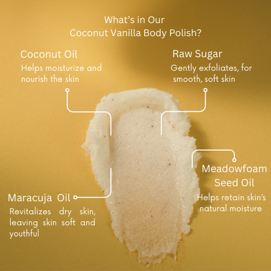 Coconut Vanilla Exfoliating Body Scrub